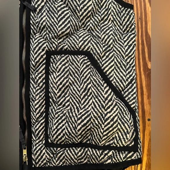 J. CREW Herringbone Excursion Quilted Down Puffer Vest Double Zipper - Picture 3 of 9